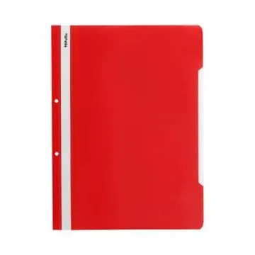 Top Office Папка, PP, с перфорация, червена, 1 бр.
