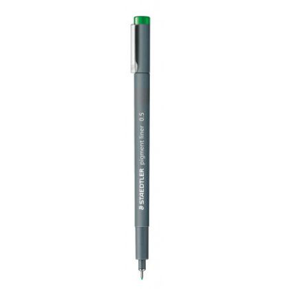 Тънкописец Staedtler Pigment Liner 308, 0.5, зелен