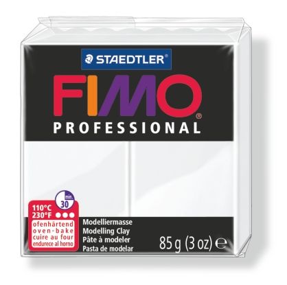 Полимерна глина Staedtler Fimo Prof,85g, бял 0