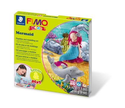 Комплект глина Staedtler Fimo Kids, 4x42g, Mermaid