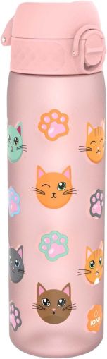 Бутилка за вода Ion8 Print, рец.пл, 500ml, Cats