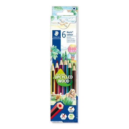 Цветни моливи Staedtler Noris Colour 185, 6 цвята