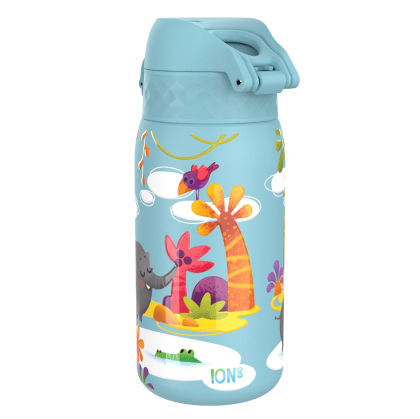 Бутилка за вода Ion8 Print, мет, 400ml, Safari