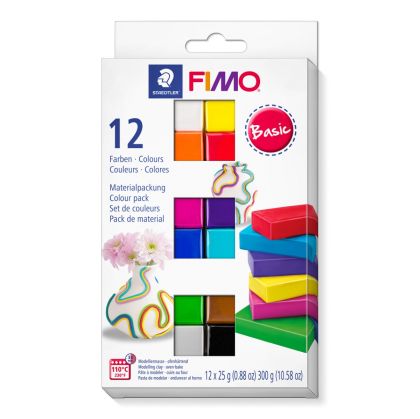 К-т глина Staedtler Fimo Soft, 12 цв. х 25g, Basic