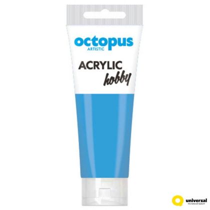 Акрилна боя Octopus Hobby, в тубичка 75ml, светло синя