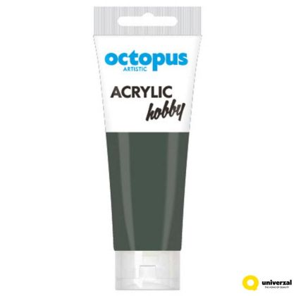 Акрилна боя Octopus Hobby, в тубичка 75ml, черна