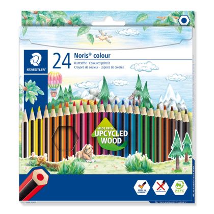 Цветни моливи Staedtler Noris Colour 185, 24 цвята