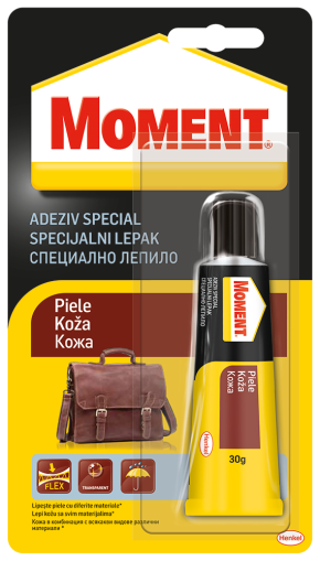 Специално лепило за кожа Moment Leather, 30г