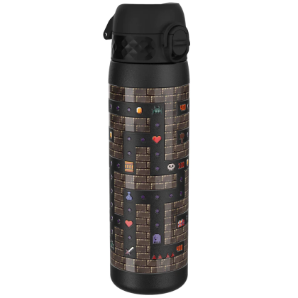 Бутилка за вода Ion8 Print, метална, 600ml, Gamer