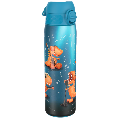 Бутилка за вода Ion8 Print, метална, 600ml, Dino Band