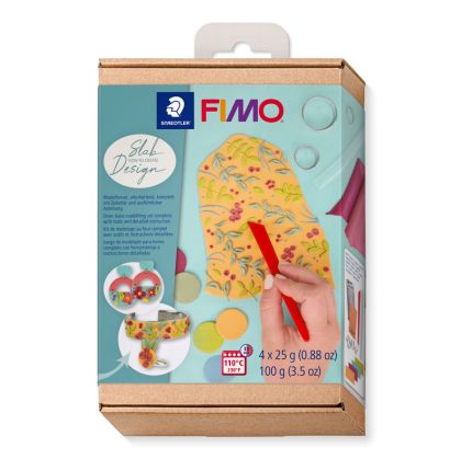 Комплект глина Staedtler Fimo, 4 х 25g, Slab design