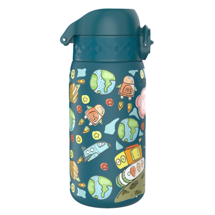 Бутилка за вода Ion8 Print, метална, 400ml, Space