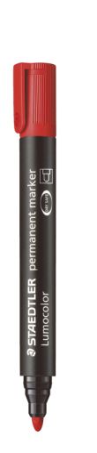 Маркер Staedtler Lumocolor 352, перм, об връх,черв