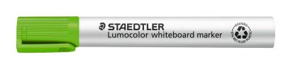 Маркер Staedtler Lumocolor 351 за бяла дъска, объл връх, светлозелен