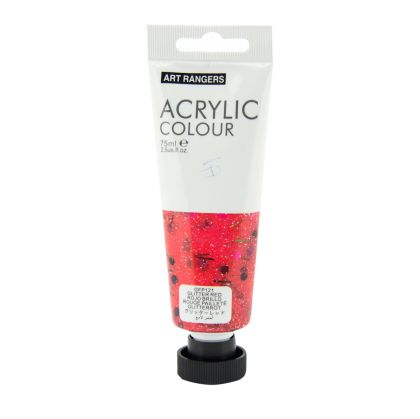Акрилна боя Art Ranger, в тубичка 75 ml, брокатено червен
