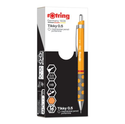 Автоматичен молив Rotring Tikky, 0.5mm, светло оранжев