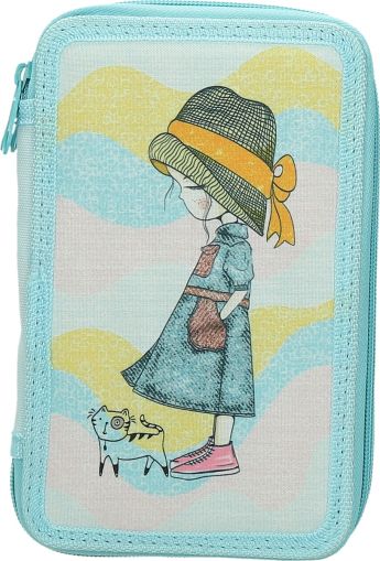 Несесер Street Magical, 3 ципа, пълен, 20x13x8cm
