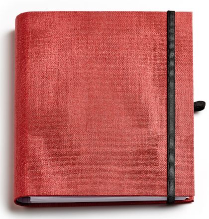 Бележник със скрита спирала Тера, А5, червен