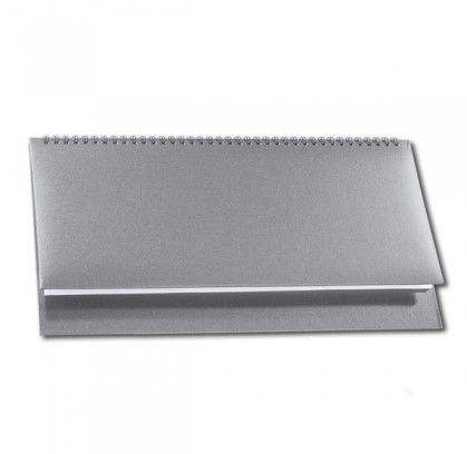 Настолен календар-бележник Light, СРЕБРИСТ