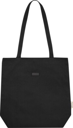 Чанта за лаптоп с дълги дръжки, черна