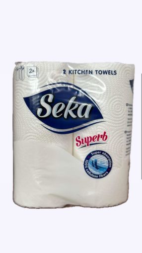 Кухненска ролка Seka, двупл., оп2, бяла