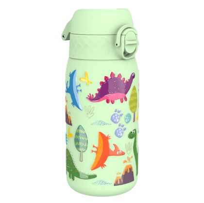 Термо бутилка за вода Ion8 Print, метална, 320ml, ДИНОЗАВРИ2