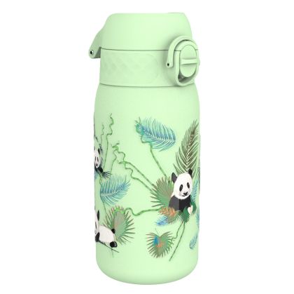 Термо бутилка за вода Ion8 Print, метална, 320ml, ПАНДИ