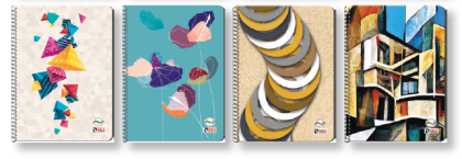 Тетрадка Deis A4, 80л, каре, спирала, стил 2025