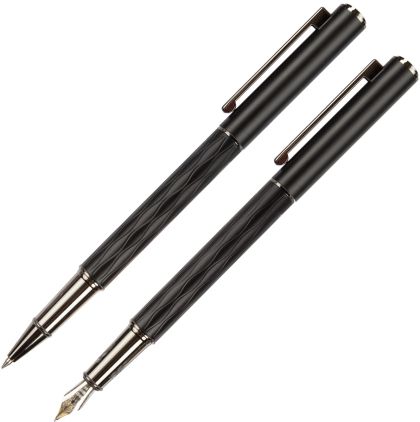 Комплект Wellington Infinity, ролер и писалка, черен