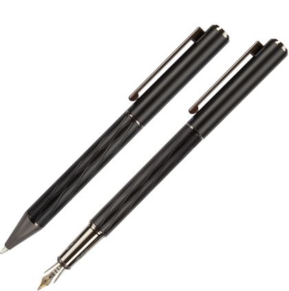 Комплект Wellington Infinity, химикалка и писалка, черен