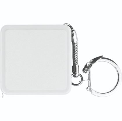 Ключодържател - ролетка Macma, 40x40x10mm, бяла