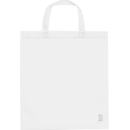 Чанта за пазар с къси дръжки, бяла