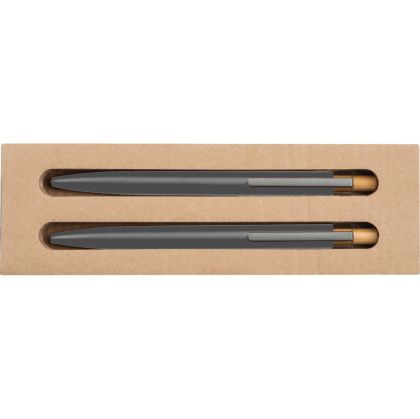 Комплект химикалка и автоматичен молив от рецикиран алуминий, ТСИВ