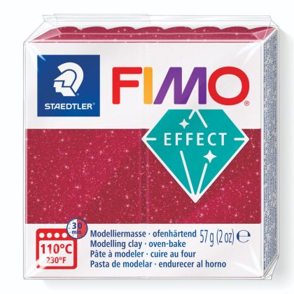 Полимерна глина Staedtler Fimo Effect, 57g, галактическо червен202
