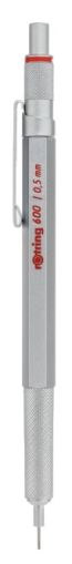 Автоматичен молив Rotring 600, 0.5mm, сребърен