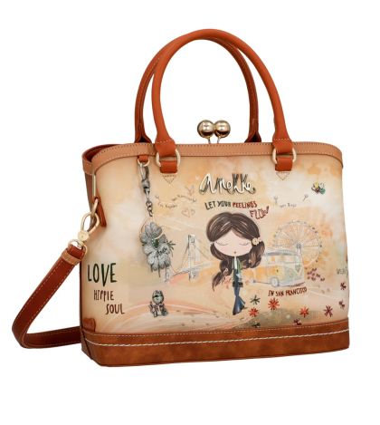 Чанта Anekke Piece&Love Camel, 31x24x13 cm