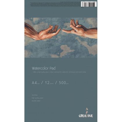 Скицник Watercolor Pad А4, 300 g, 12 листа