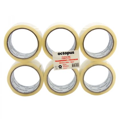 Опаковъчна лента Octopus 48mm х 50m, 40mic, прозрачна