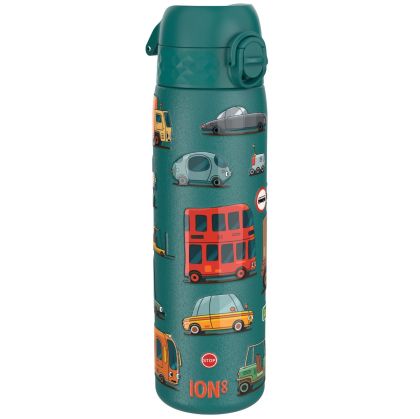 Бутилка за вода Ion8 Print, метална, 600ml, ПРЕВОЗНИ СРЕДСТВА