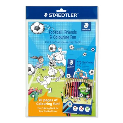 Комплект моливи Staedtler NC 185,12 цв с книжка за оцветяване