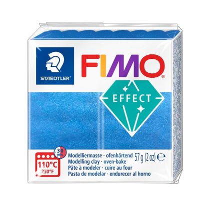 Полимерна глина Staedtler Fimo Effect,57g, метaлическо син 31