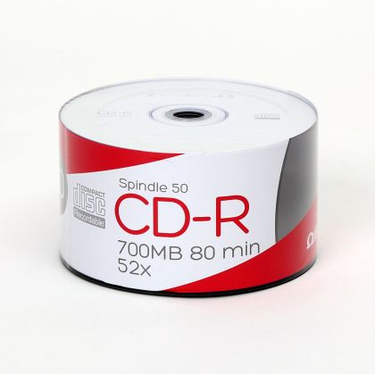 CD-R Omega 700MB,80min, 52x, оп50 пакет