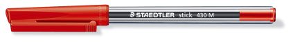 Химикалка Staedtler Stick 430 М, червена