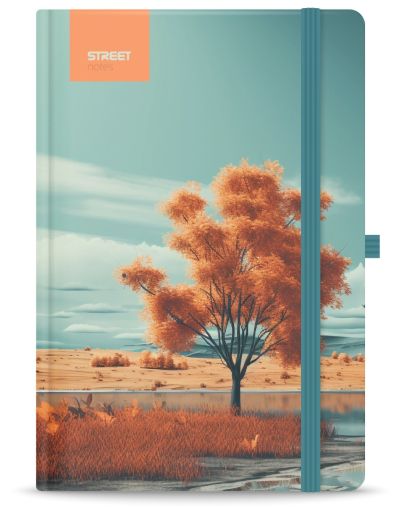 Бележник с ластик B5 Street, твърда корица, 96 листа, ENCHANTED