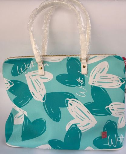 Чанта Reverse 510, 40x14x31cm, HEARTS AQU