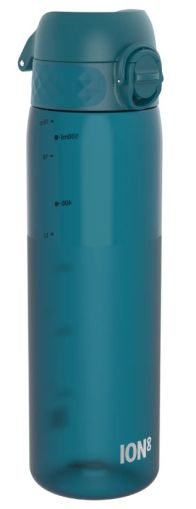 Бутилка за вода Ion8 SC, рециклирана пластмаса, 500ml, СИНЬОЗЕЛЕН