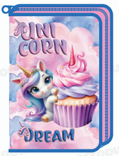 Несесер Octopus, 1 цип, 2пр, пълен, Unicorn Dream