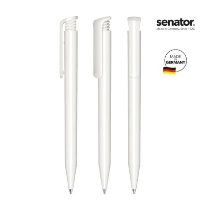 Химикалка Senator Super-Hit Polished 2883, бял/бял