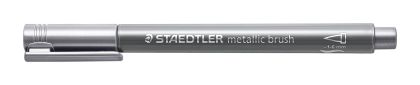 Маркер Staedtler Metallic brush, 1-6 mm, сребрист