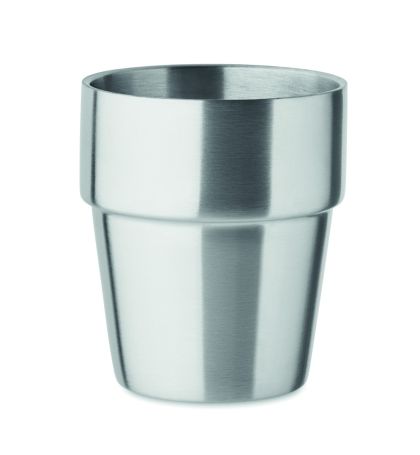 Чаша Acerito, двустенна, 250ml, СРЕБРИСТ